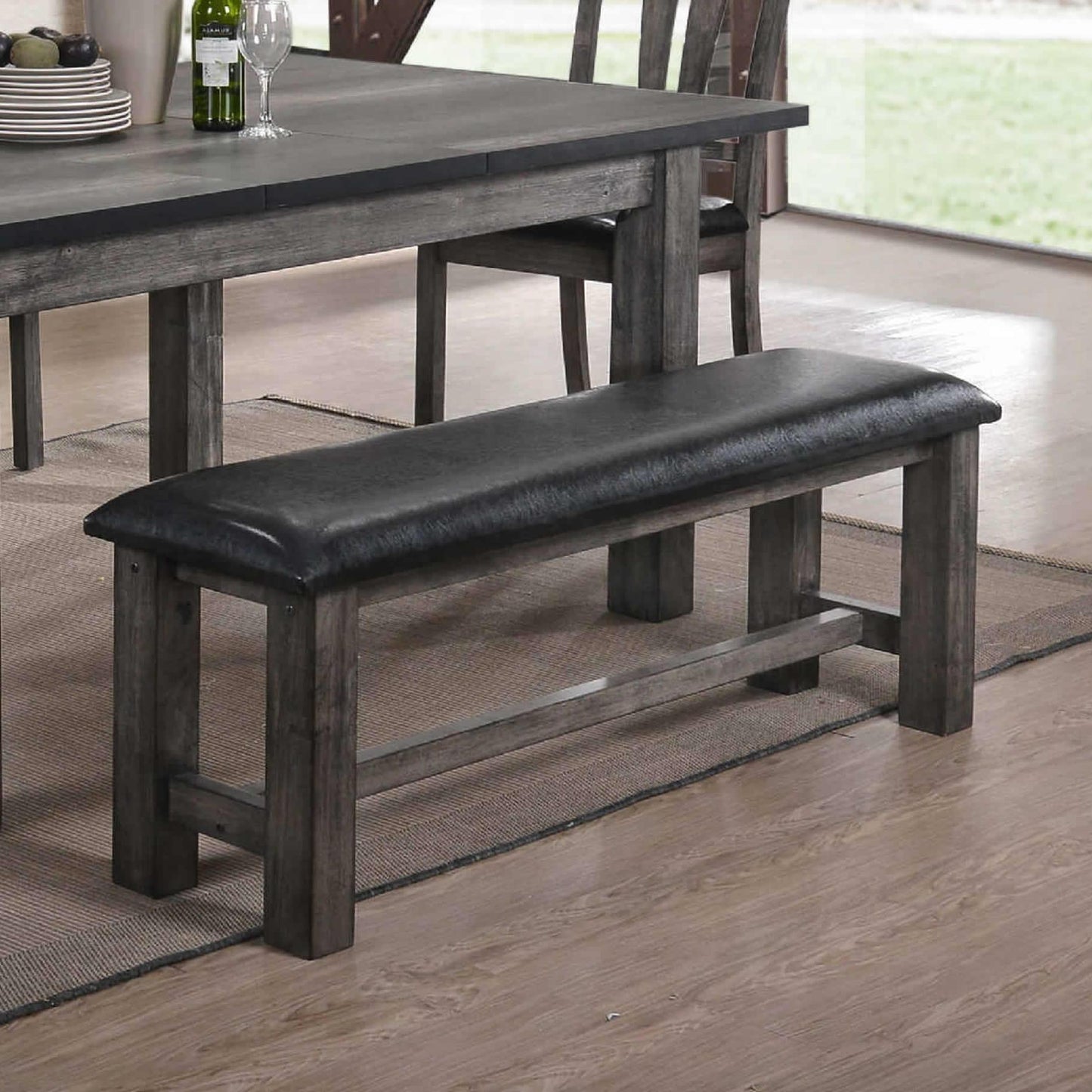 Elements International Nathan Bench DNH100BN - American Furniture of Slidell