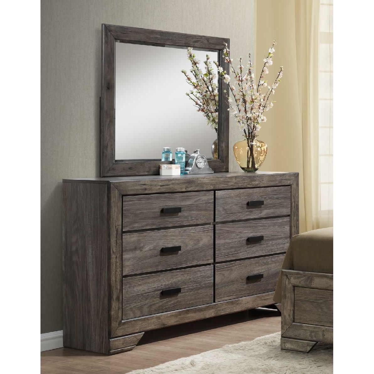 Elements International Nathan Dresser Mirror NH100MR - American Furniture of Slidell
