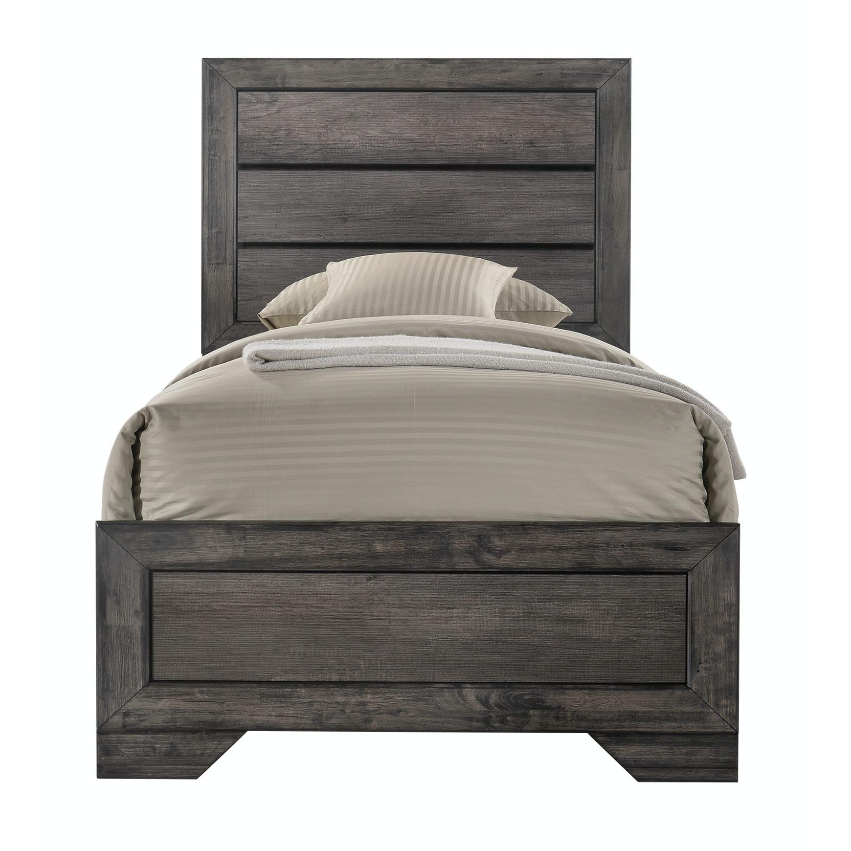 Elements International Nathan NH100TB Youth Twin Panel Bed - American Furniture of Slidell