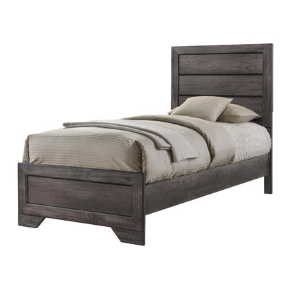 Elements International Nathan NH100TB Youth Twin Panel Bed - American Furniture of Slidell