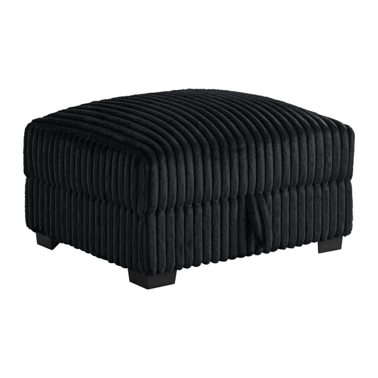 Elements International Nightfall U - 16570 - 10473 - 000 Storage Ottoman - American Furniture of Slidell