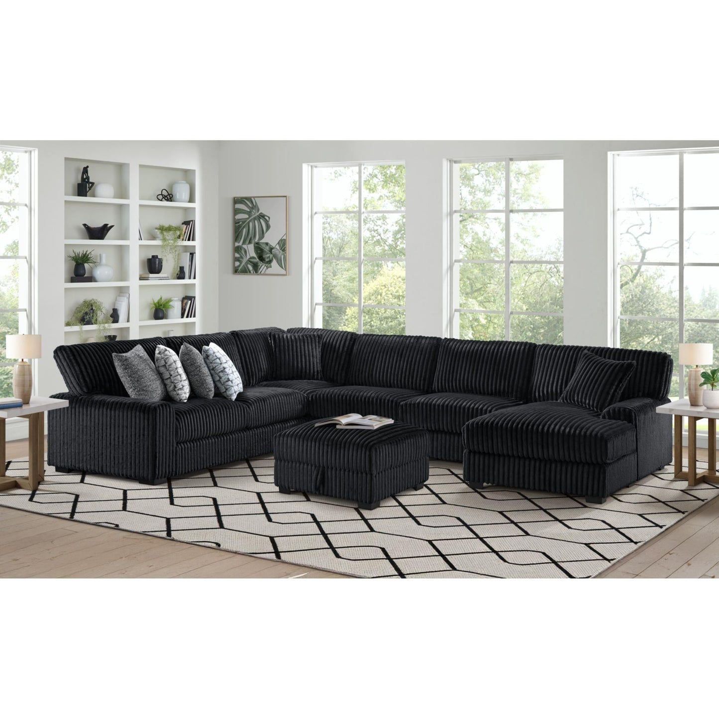 Elements International Nightfall U - 16570 - 10473 - 000 Storage Ottoman - American Furniture of Slidell