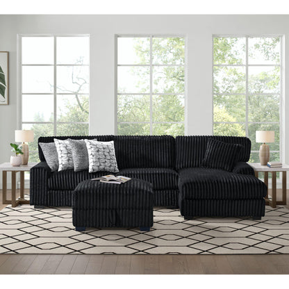 Elements International Nightfall U - 16570 - 10473 - 000 Storage Ottoman - American Furniture of Slidell