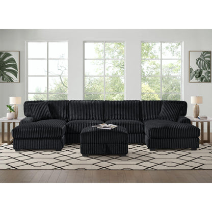 Elements International Nightfall U - 16570 - 10473 - 000 Storage Ottoman - American Furniture of Slidell