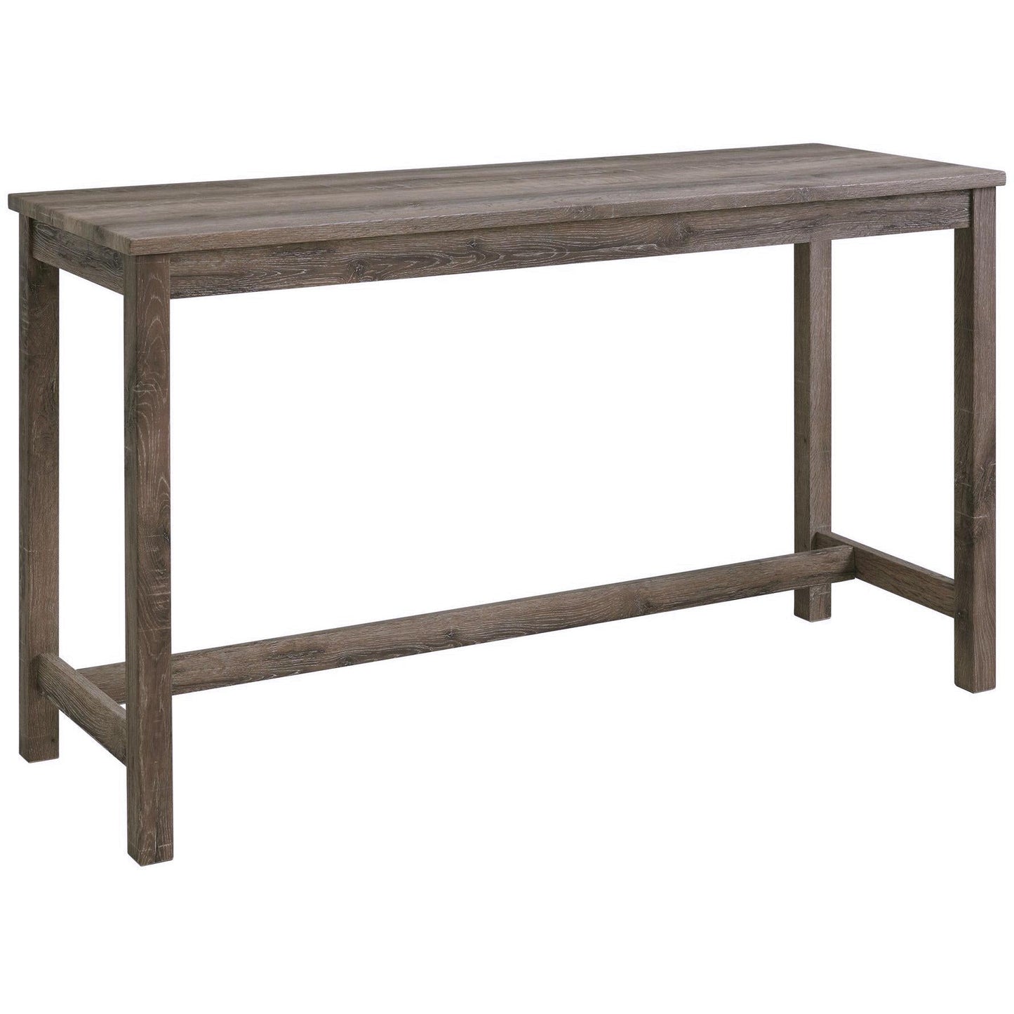 Elements International Oak Lawn Grey Bar Table Single Pack (Table + 3 Tan Fabric Stools) - American Furniture of Slidell