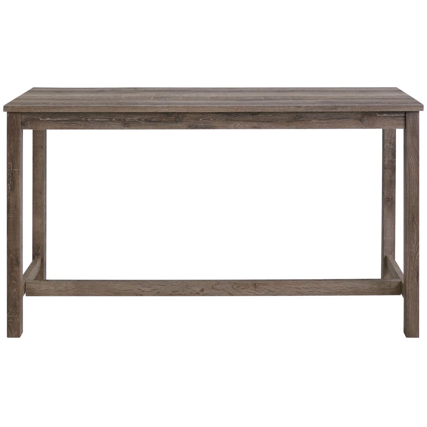 Elements International Oak Lawn Grey Bar Table Single Pack (Table + 3 Tan Fabric Stools) - American Furniture of Slidell