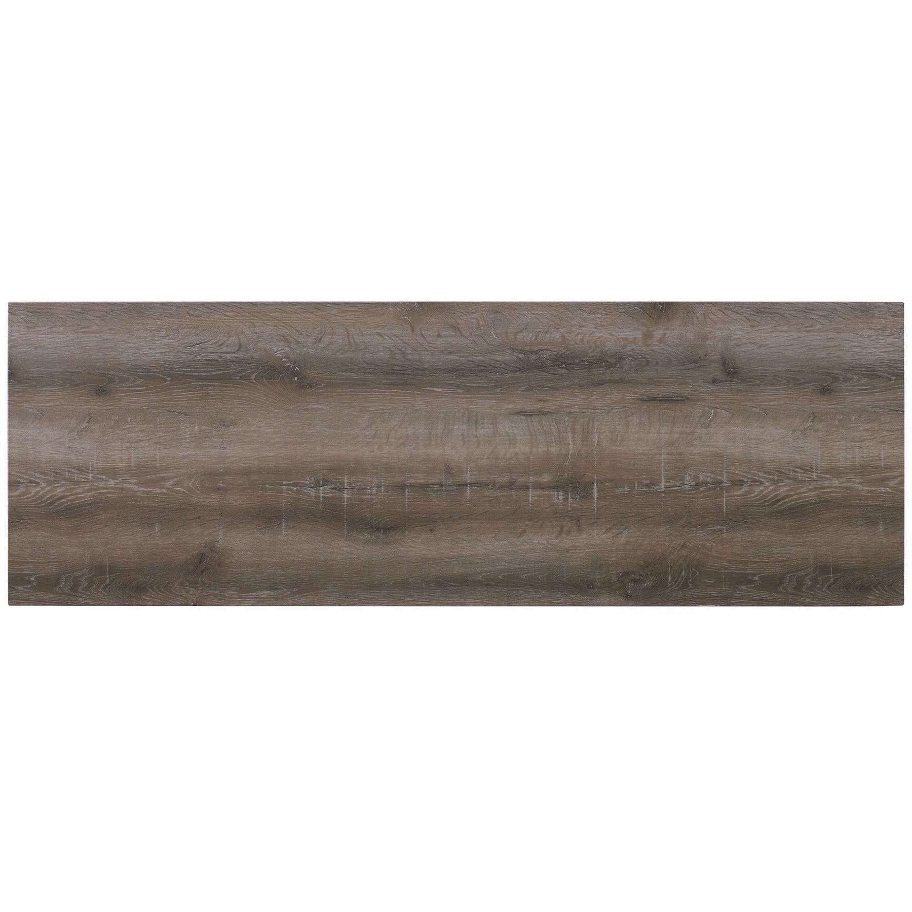 Elements International Oak Lawn Grey Bar Table Single Pack (Table + 3 Tan Fabric Stools) - American Furniture of Slidell