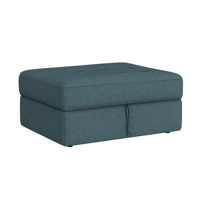 Elements International Options One U - 15020 - 11407 - 001 Storage Ottoman - American Furniture of Slidell