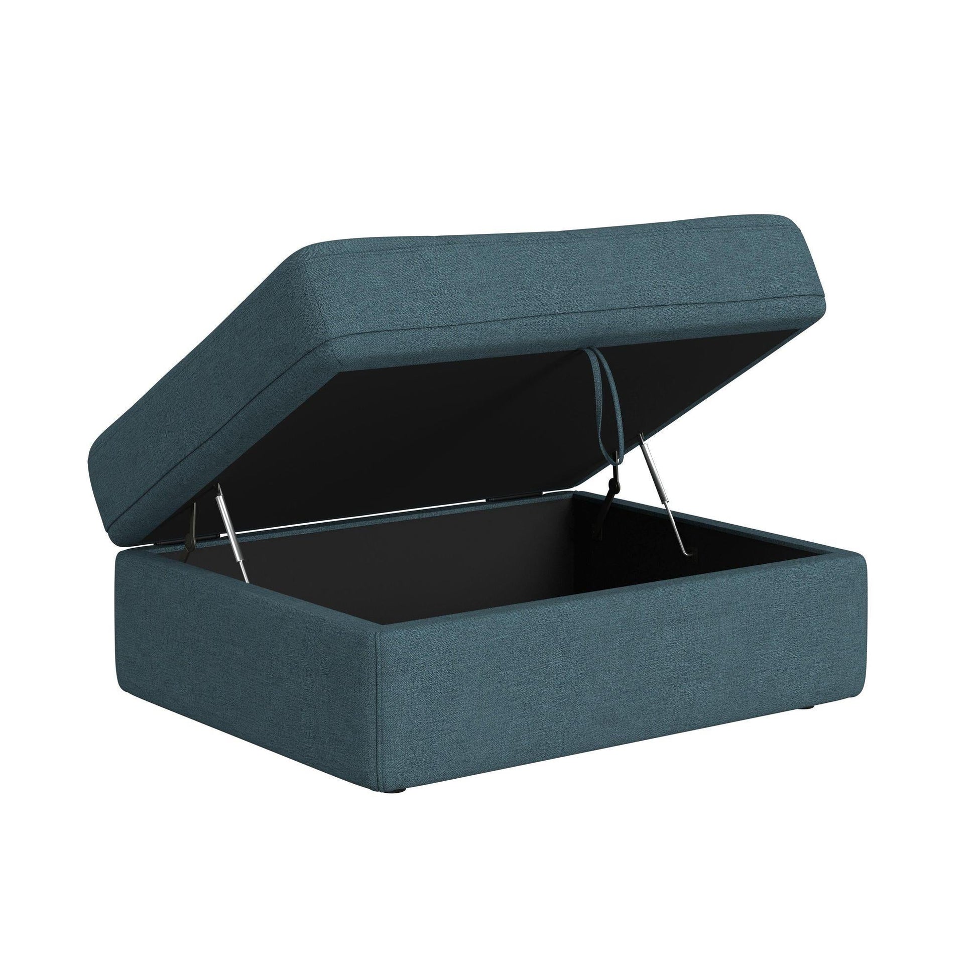 Elements International Options One U - 15020 - 11407 - 001 Storage Ottoman - American Furniture of Slidell
