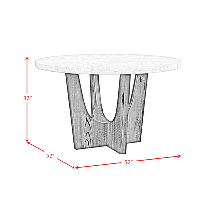 Elements International Oregon D - 17380 - 8 - CT2 Round Counter Table - American Furniture of Slidell