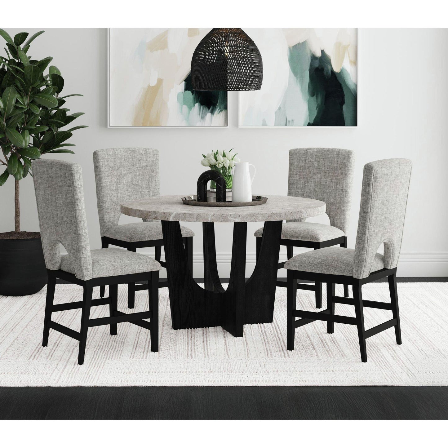 Elements International Oregon D - 17380 - 8 - CT2 Round Counter Table - American Furniture of Slidell