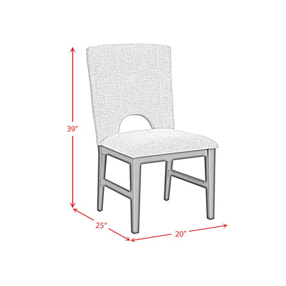 Elements International Oregon D - 17380 - 8 - SC Dining Side Chair - American Furniture of Slidell