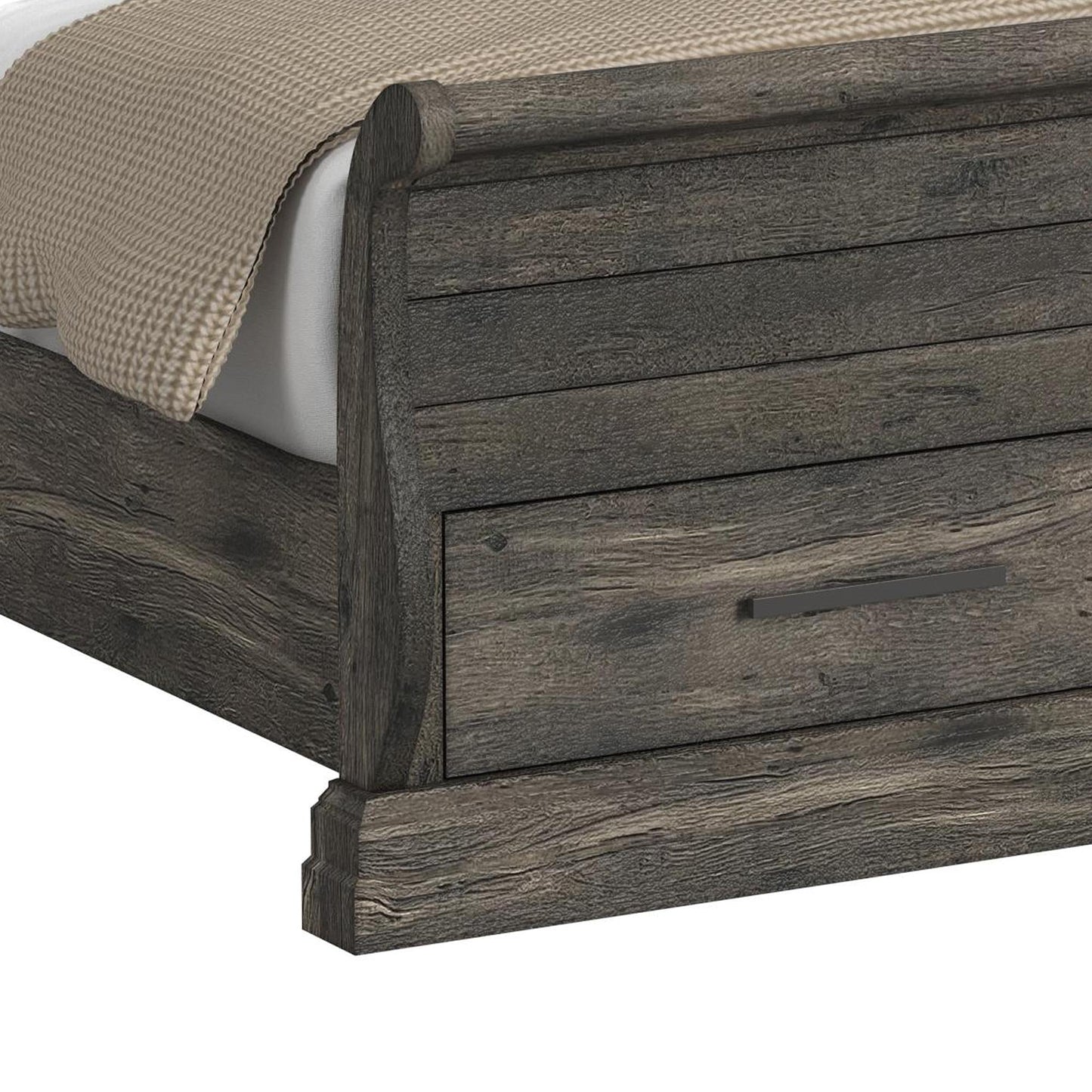 Elements International Park Ridge B - 13130 - 8 - FSLB Full Sleigh Storage Bed - American Furniture of Slidell