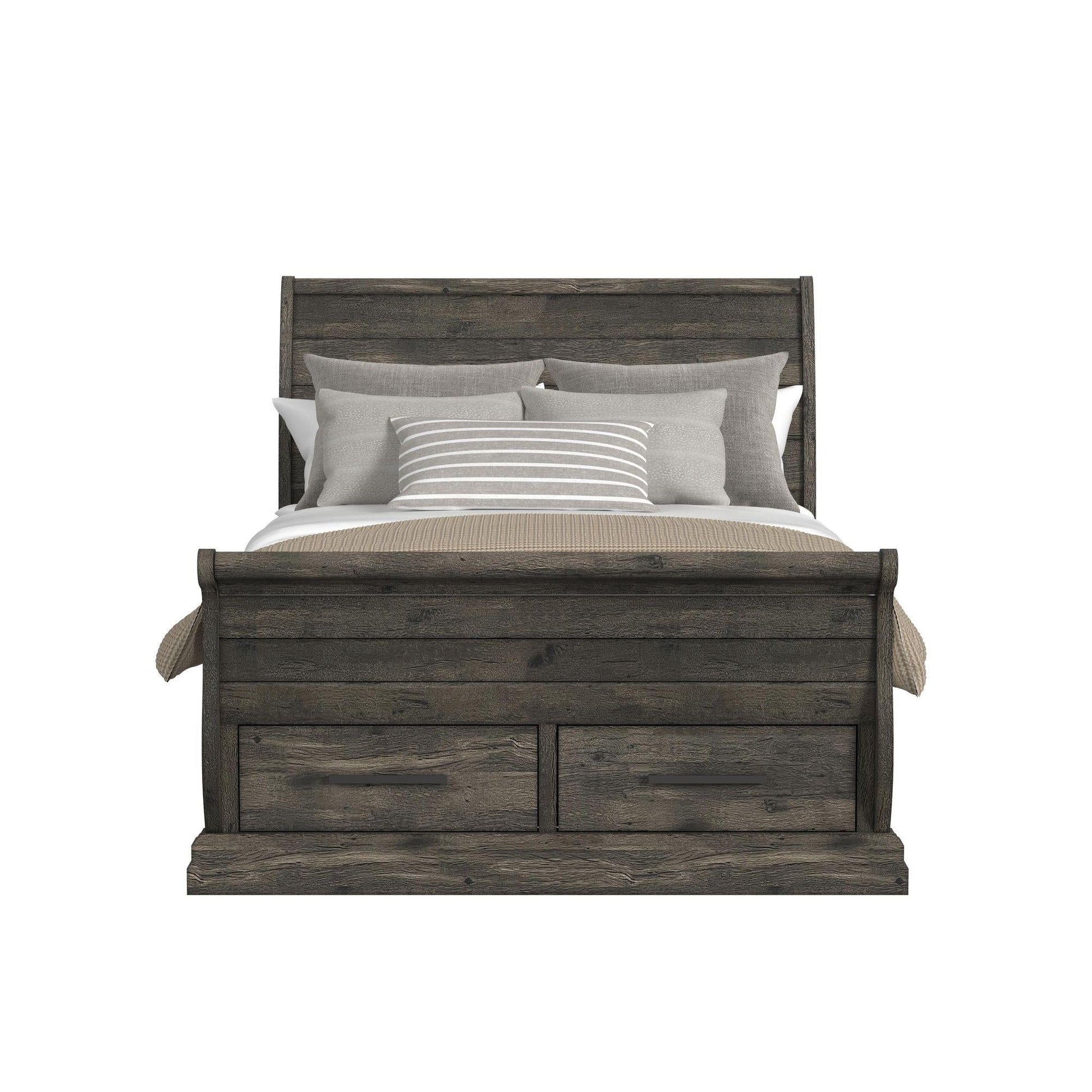 Elements International Park Ridge B - 13130 - 8 - FSLB Full Sleigh Storage Bed - American Furniture of Slidell