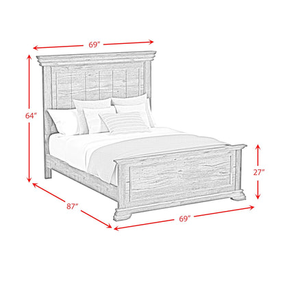 Elements International Park Ridge B - 13130 - 8 - QB Queen Panel Bed - American Furniture of Slidell