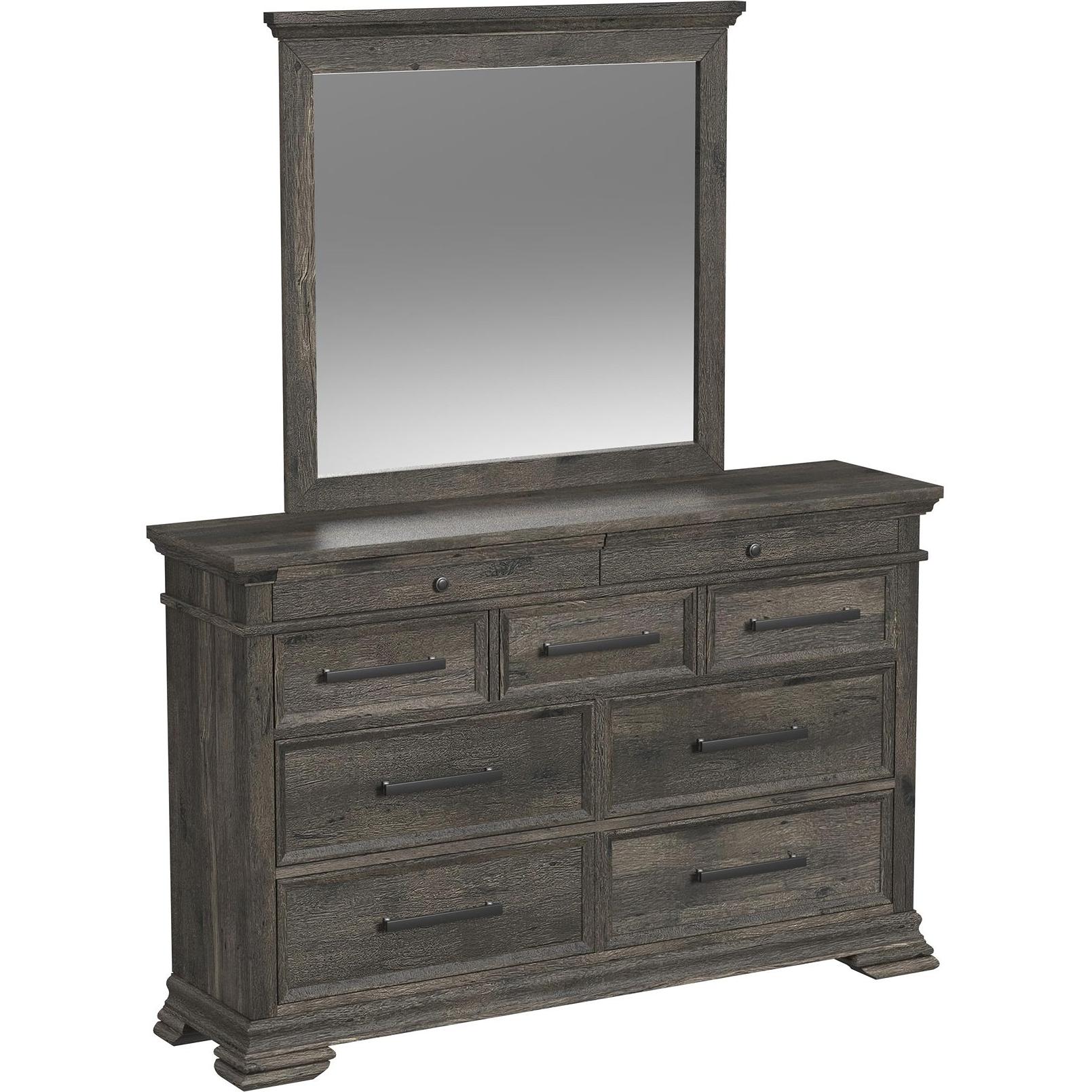 Elements International Park Ridge Dresser Mirror B - 13130 - 8 - MR - American Furniture of Slidell