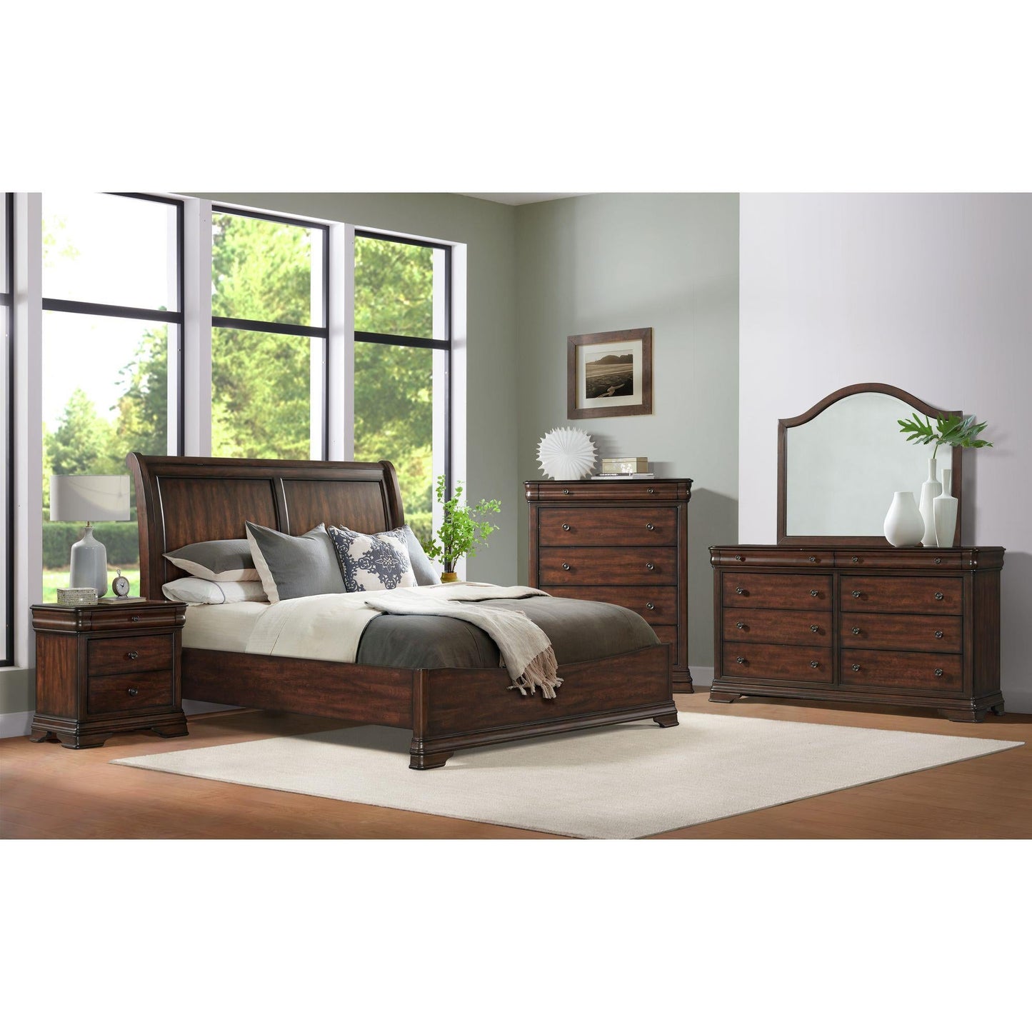 Elements International Phillipe B - 5210 - 5 - QB Queen Bed - American Furniture of Slidell