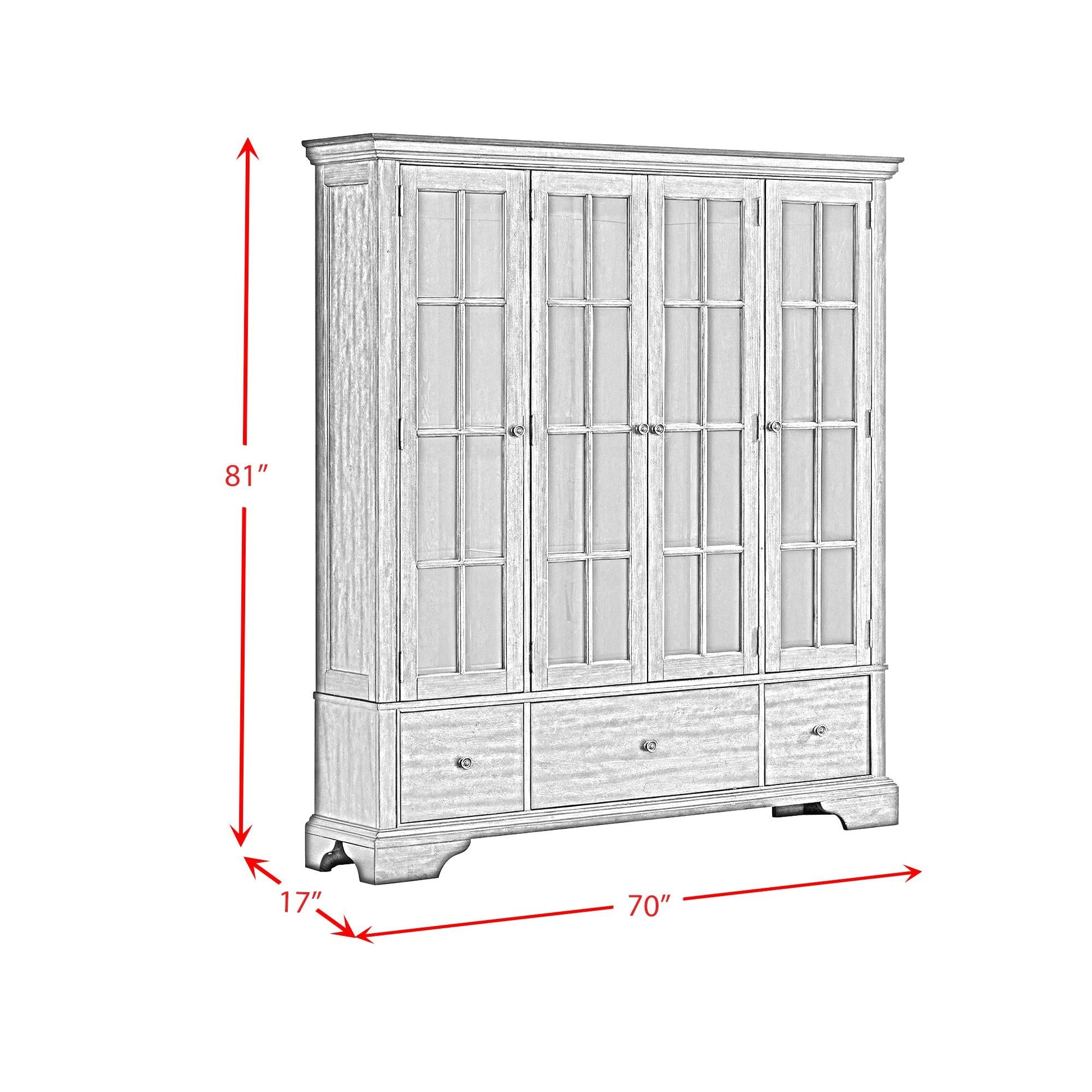 Elements International Phillipe D - 5210 - 5 - CRC Complete Curio - American Furniture of Slidell