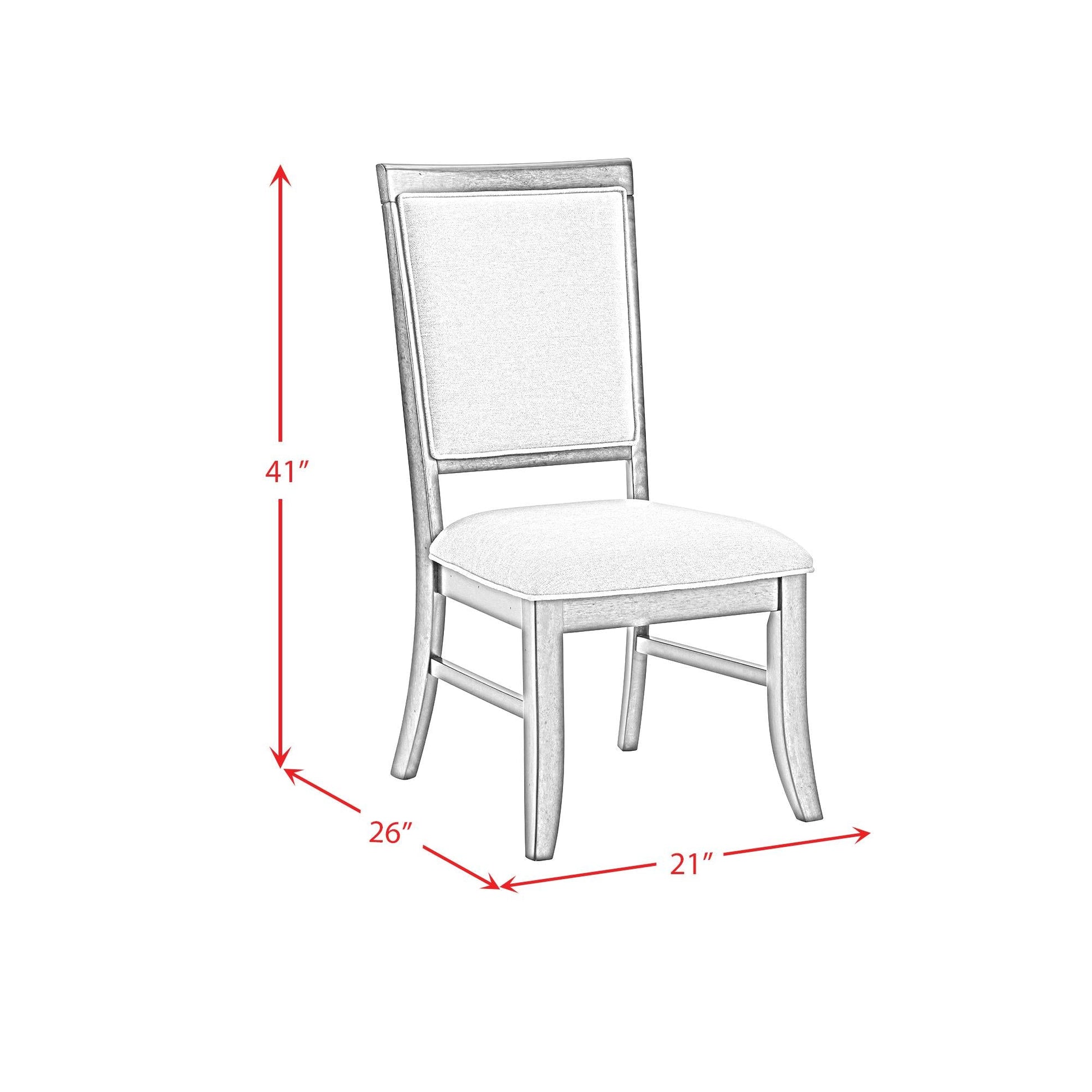 Elements International Phillipe D - 5210 - 5 - SC Dining Side Chair - American Furniture of Slidell