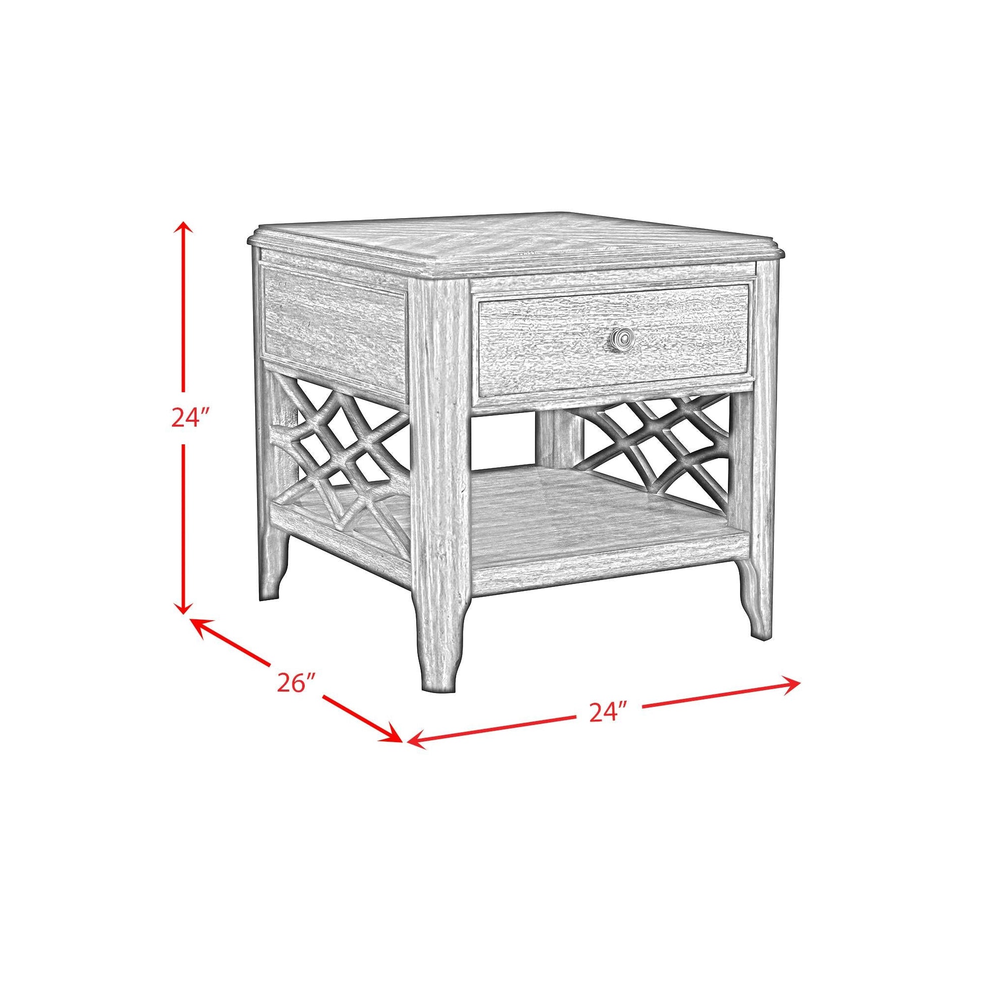 Elements International Phillipe T - 5210 - 5 - ET End Table - American Furniture of Slidell