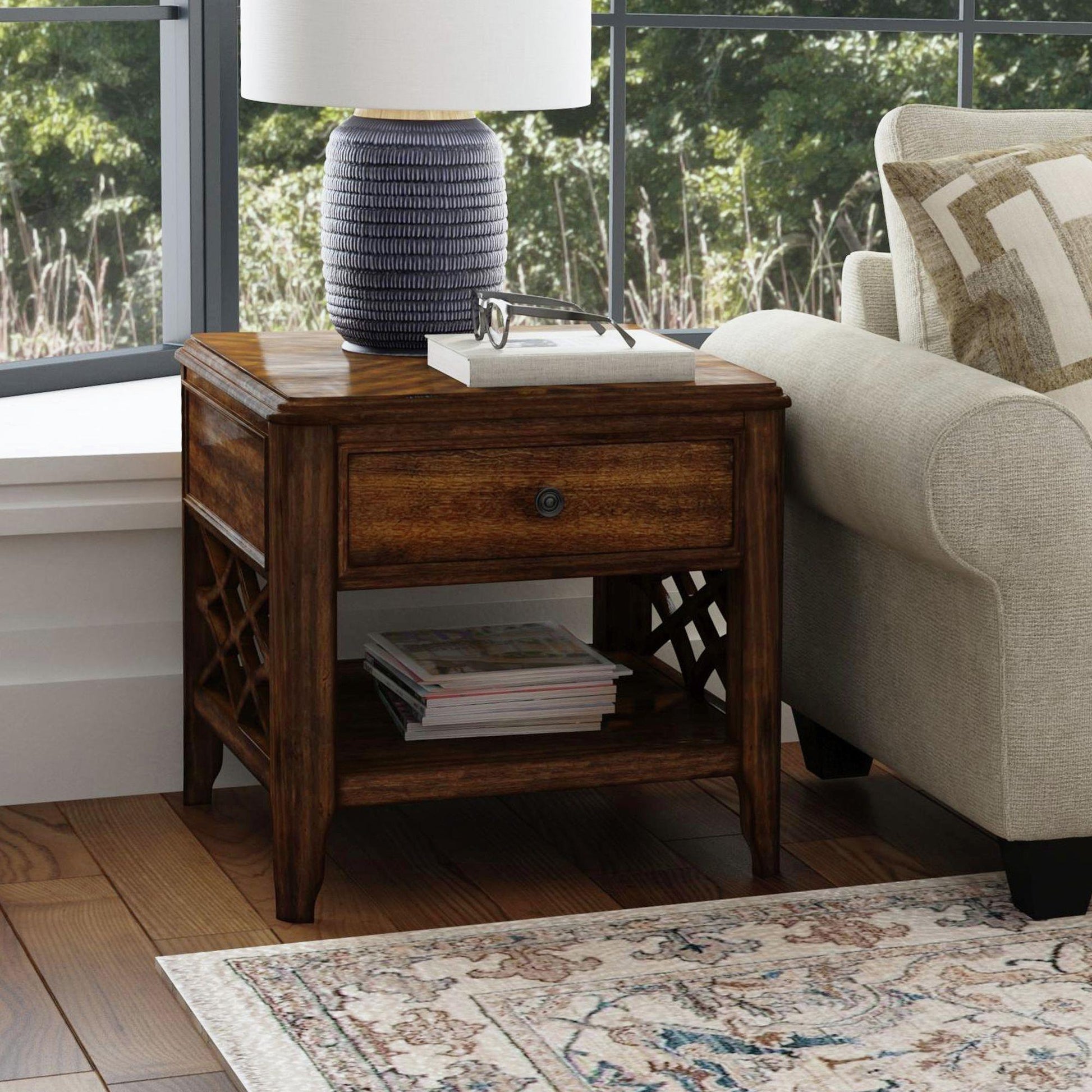 Elements International Phillipe T - 5210 - 5 - ET End Table - American Furniture of Slidell