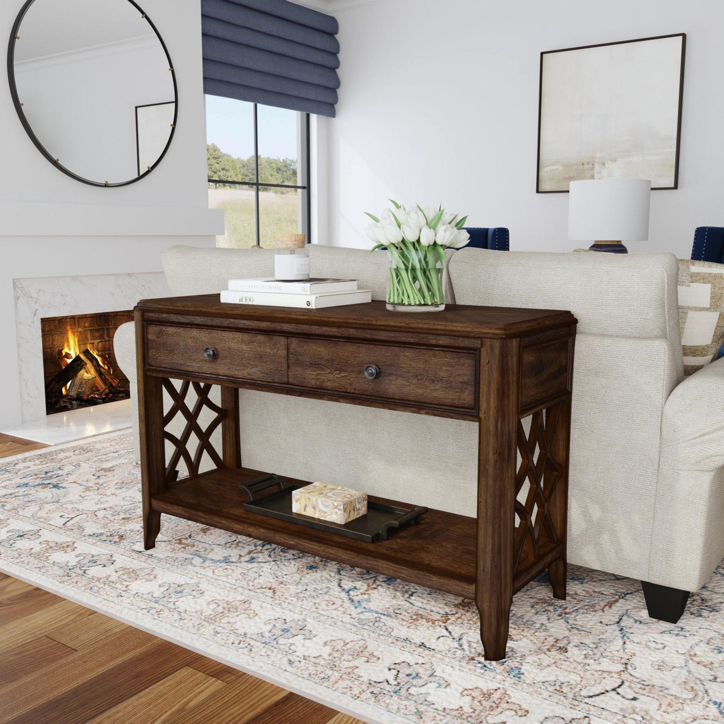 Elements International Phillipe T - 5210 - 5 - ST Sofa Table - American Furniture of Slidell