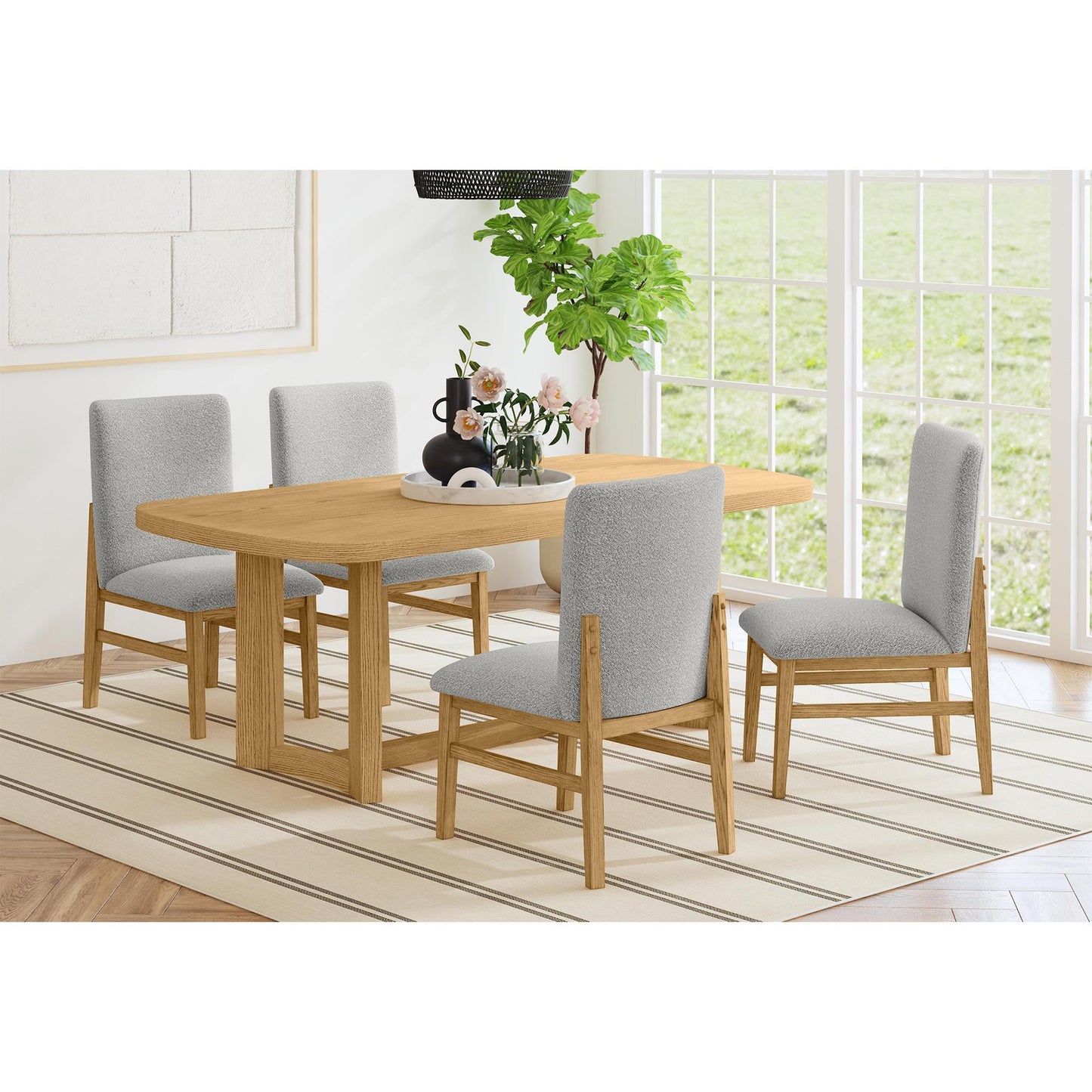 Elements International Portland D - 1710 - 5 - DT2 Rectangular Dining Table - American Furniture of Slidell