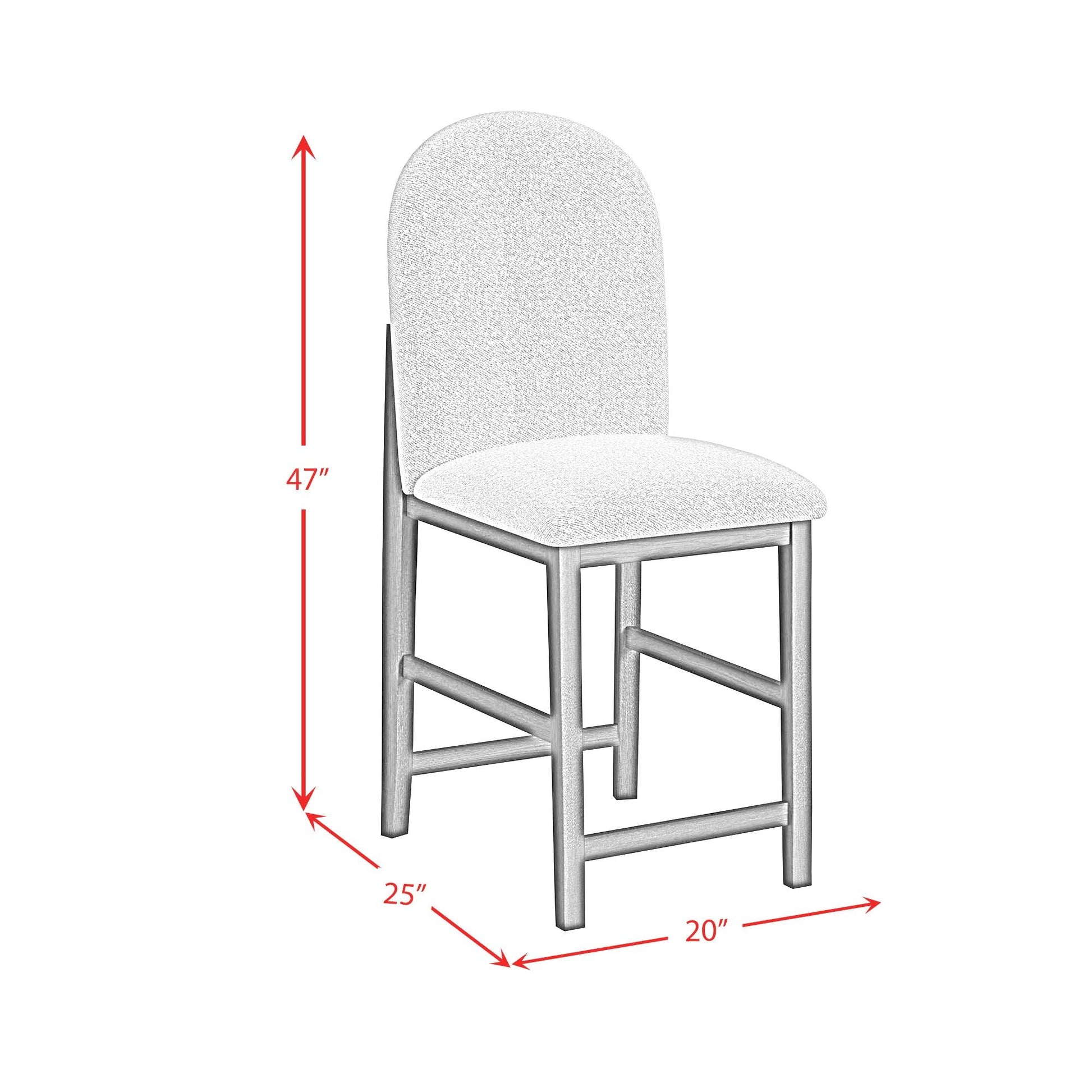 Elements International Portland D - 1710 - 8 - BST2 Round Back Barstool - American Furniture of Slidell