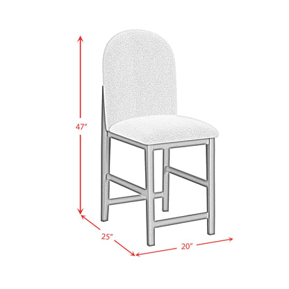 Elements International Portland D - 1710 - 8 - BST2 Round Back Barstool - American Furniture of Slidell