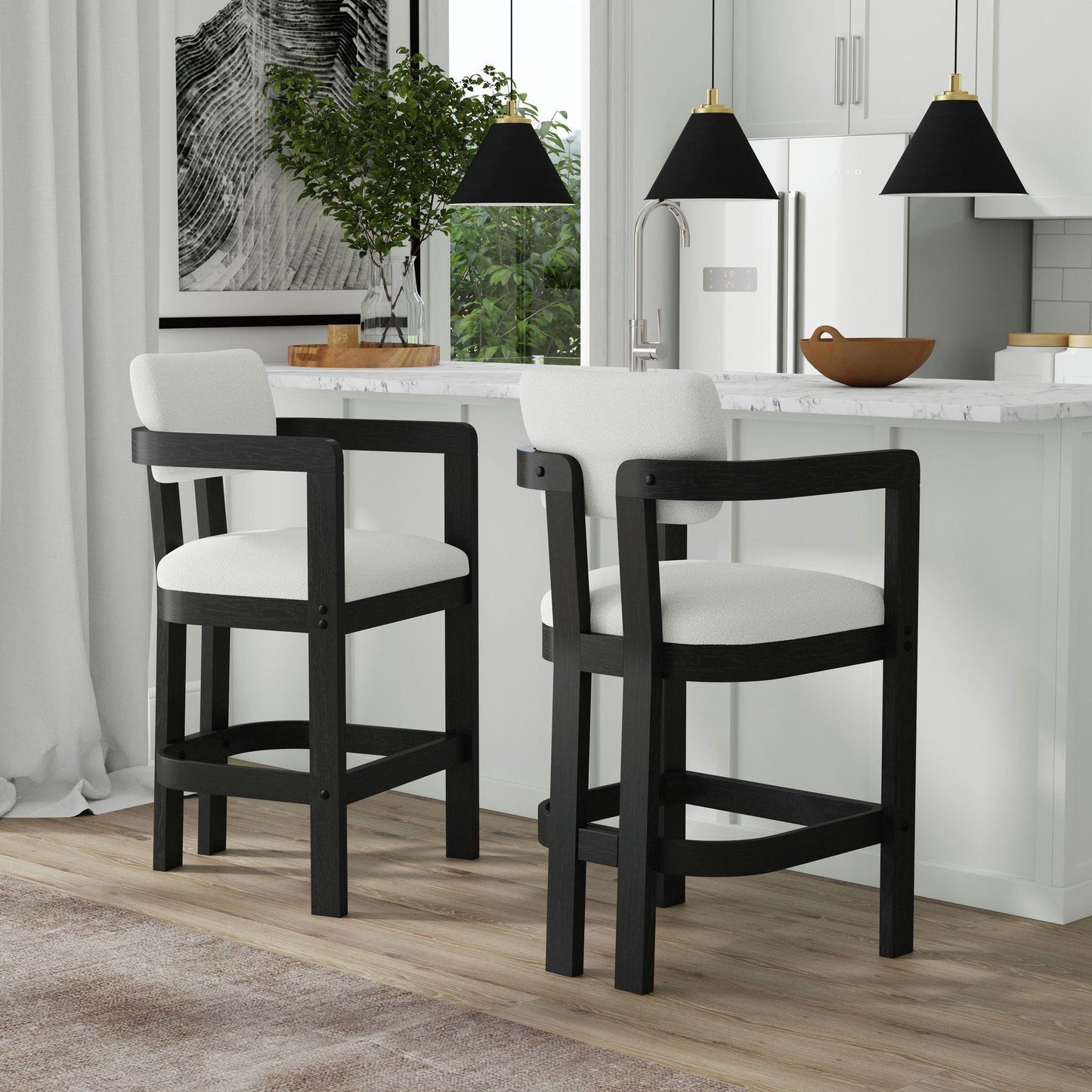 Elements International Portland D - 1710 - 8 - BST3 Arm Barstool - American Furniture of Slidell