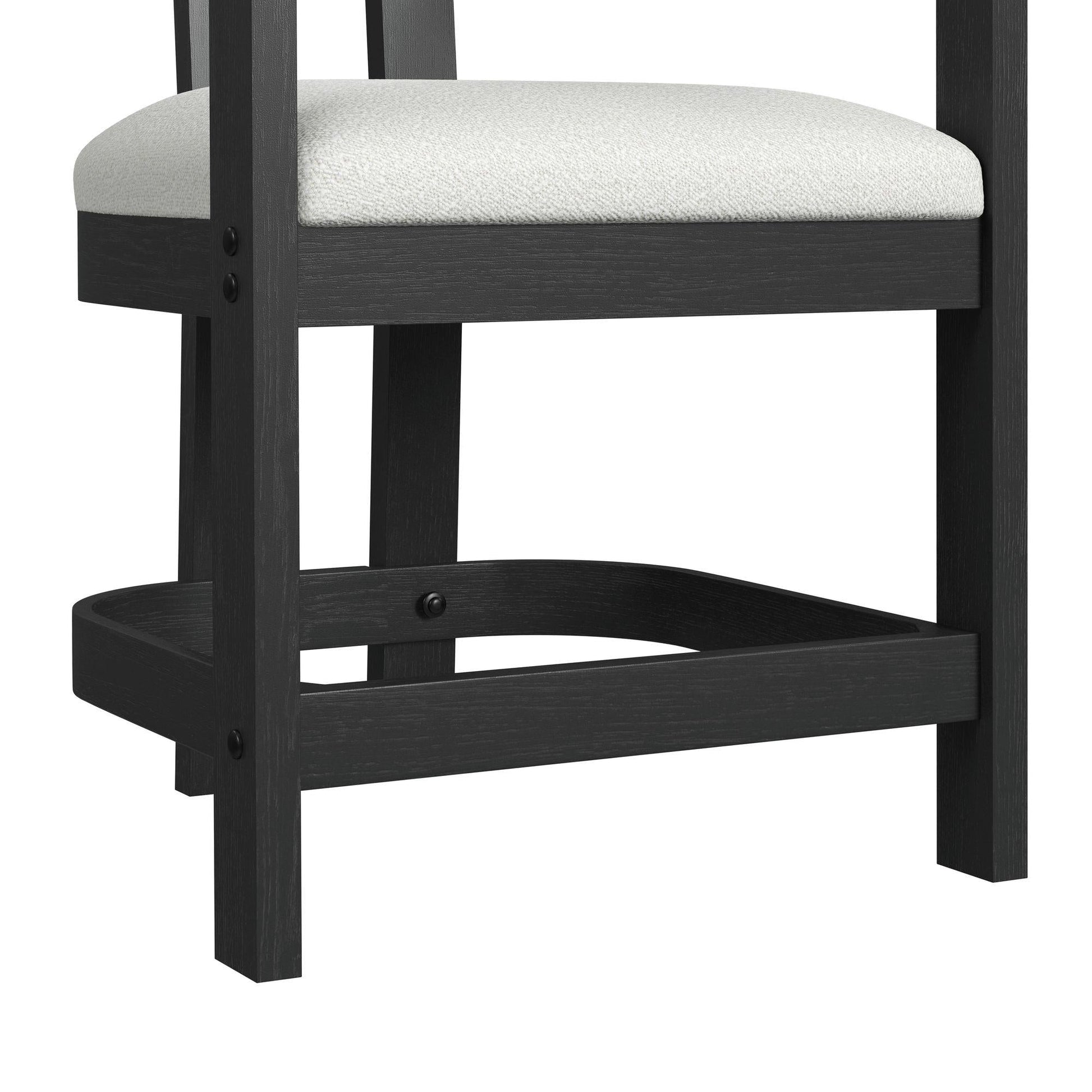 Elements International Portland D - 1710 - 8 - CST3 Arm Counter Stool - American Furniture of Slidell