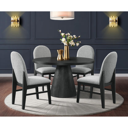 Elements International Portland D - 1710 - 8 - DT Round Dining Table - American Furniture of Slidell