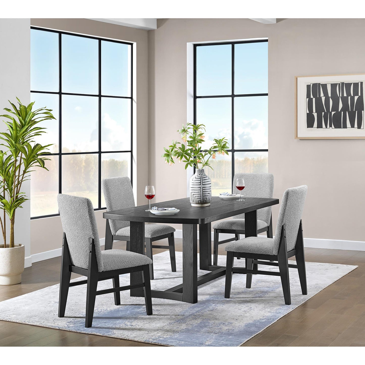 Elements International Portland D - 1710 - 8 - DT2 Rectangular Dining Table - American Furniture of Slidell