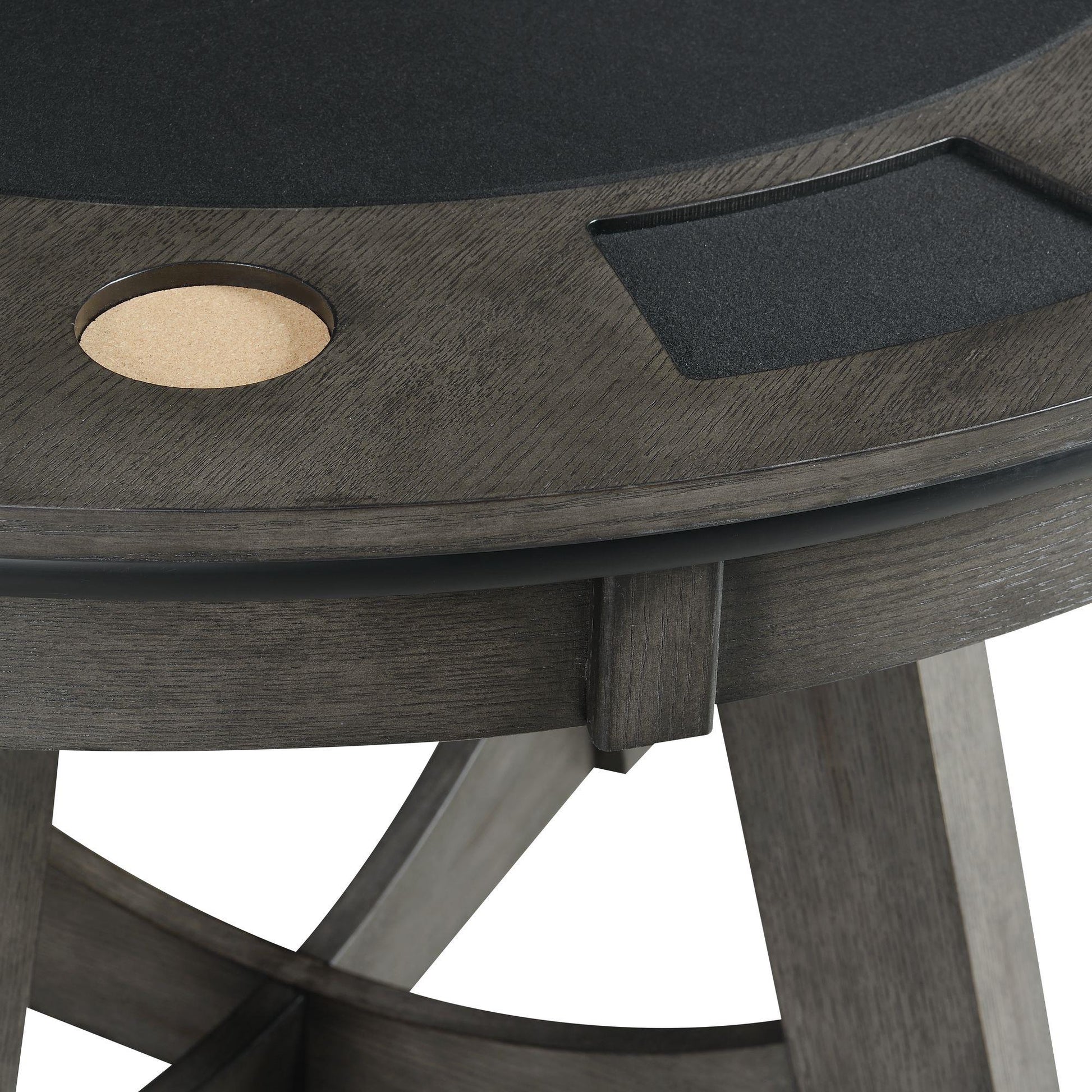 Elements International Prince GTPR100GT Round Game Table - American Furniture of Slidell