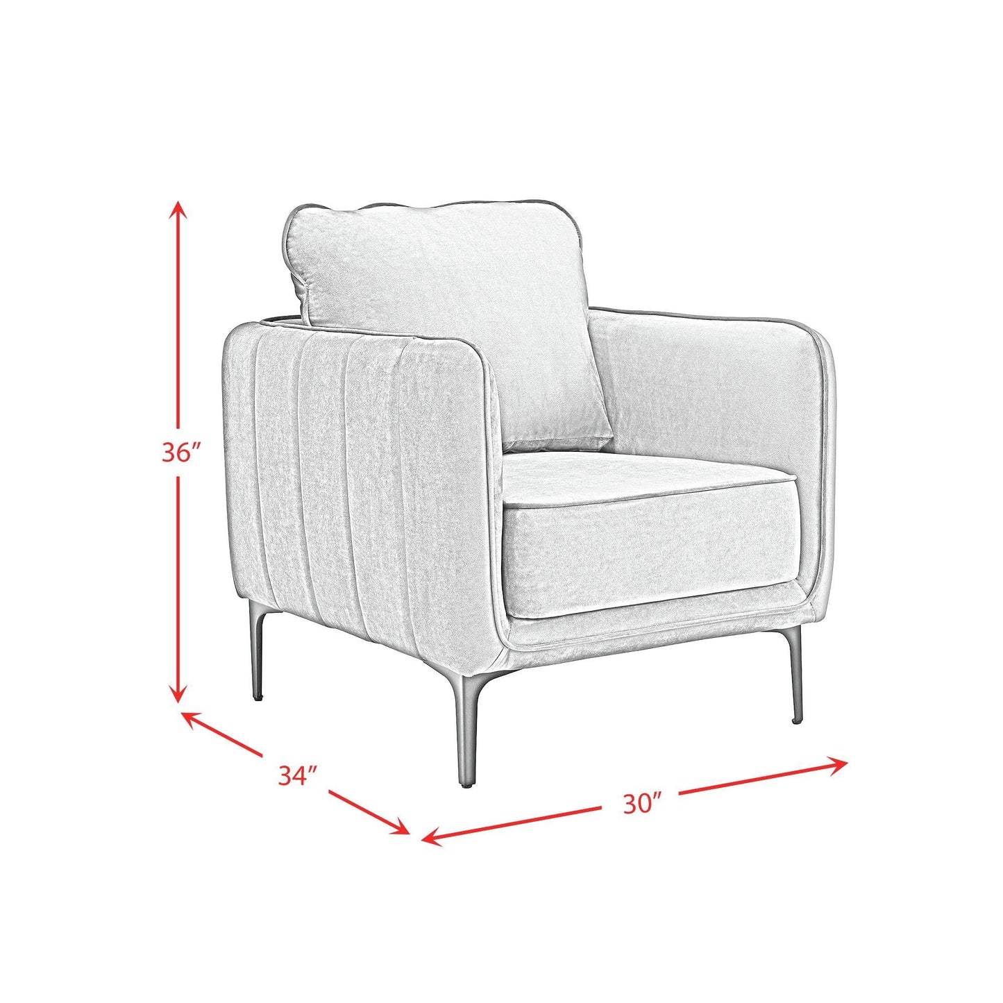 Elements International Rae U - 4460 - 8590 - 100 Chair - American Furniture of Slidell