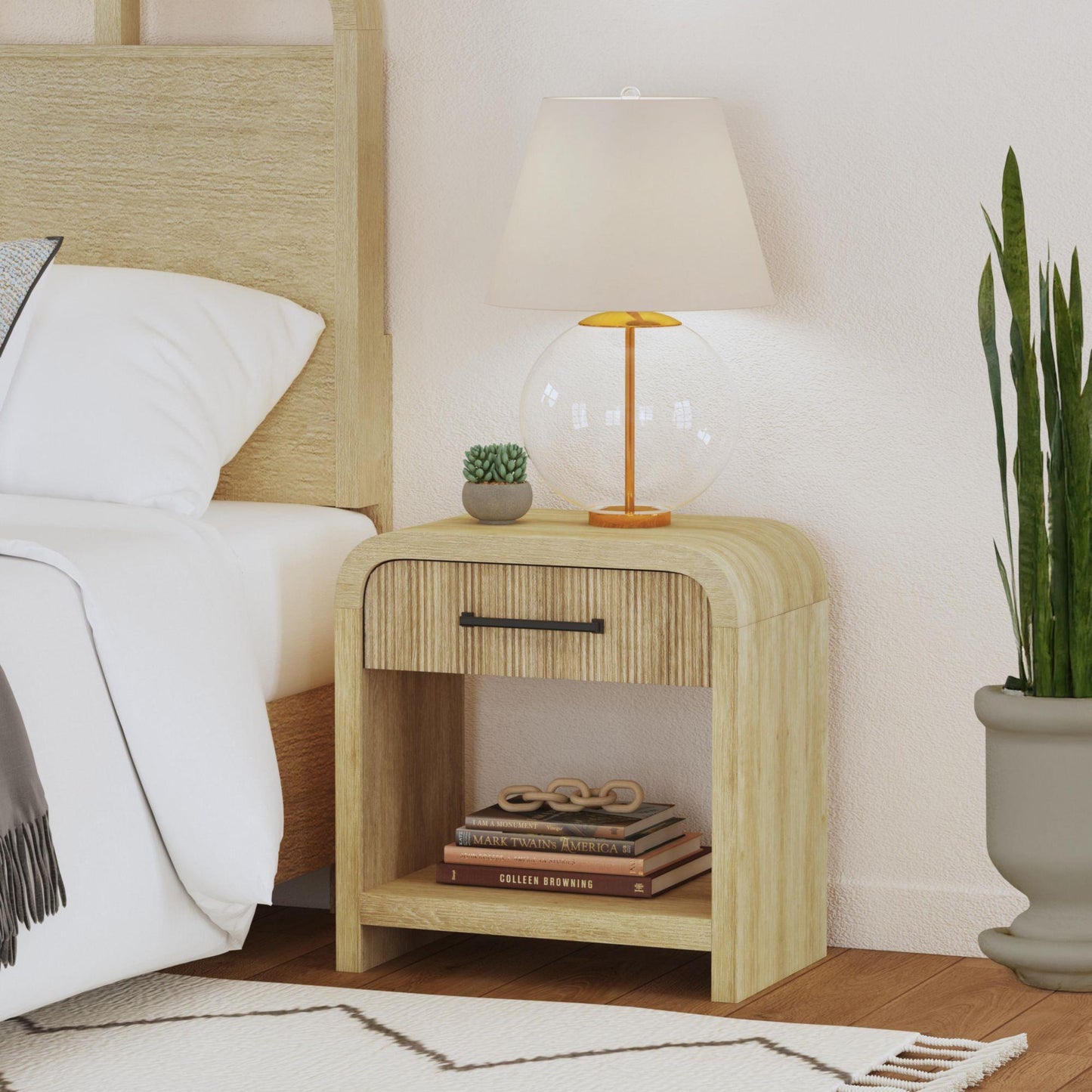 Elements International Ridgemont B - 14440 - 6 - NS1 1 - Drawer Nightstand - American Furniture of Slidell
