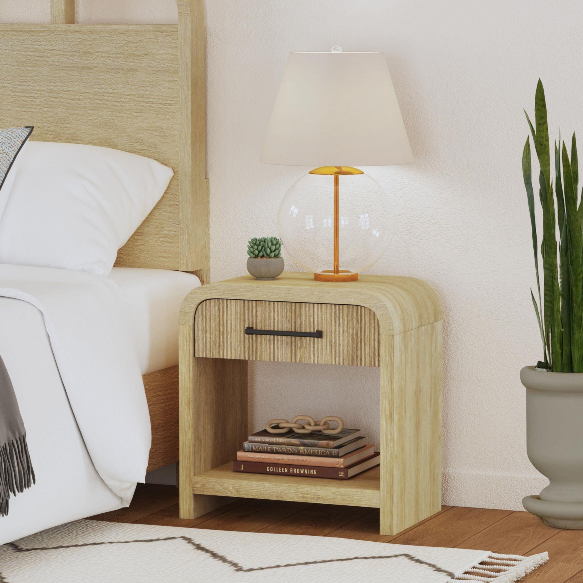 Elements International Ridgemont B - 14440 - 6 - NS1 1 - Drawer Nightstand - American Furniture of Slidell