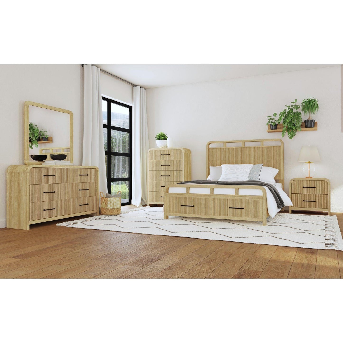 Elements International Ridgemont B - 14440 - 6 - NS2 2 - Drawer Nightstand - American Furniture of Slidell