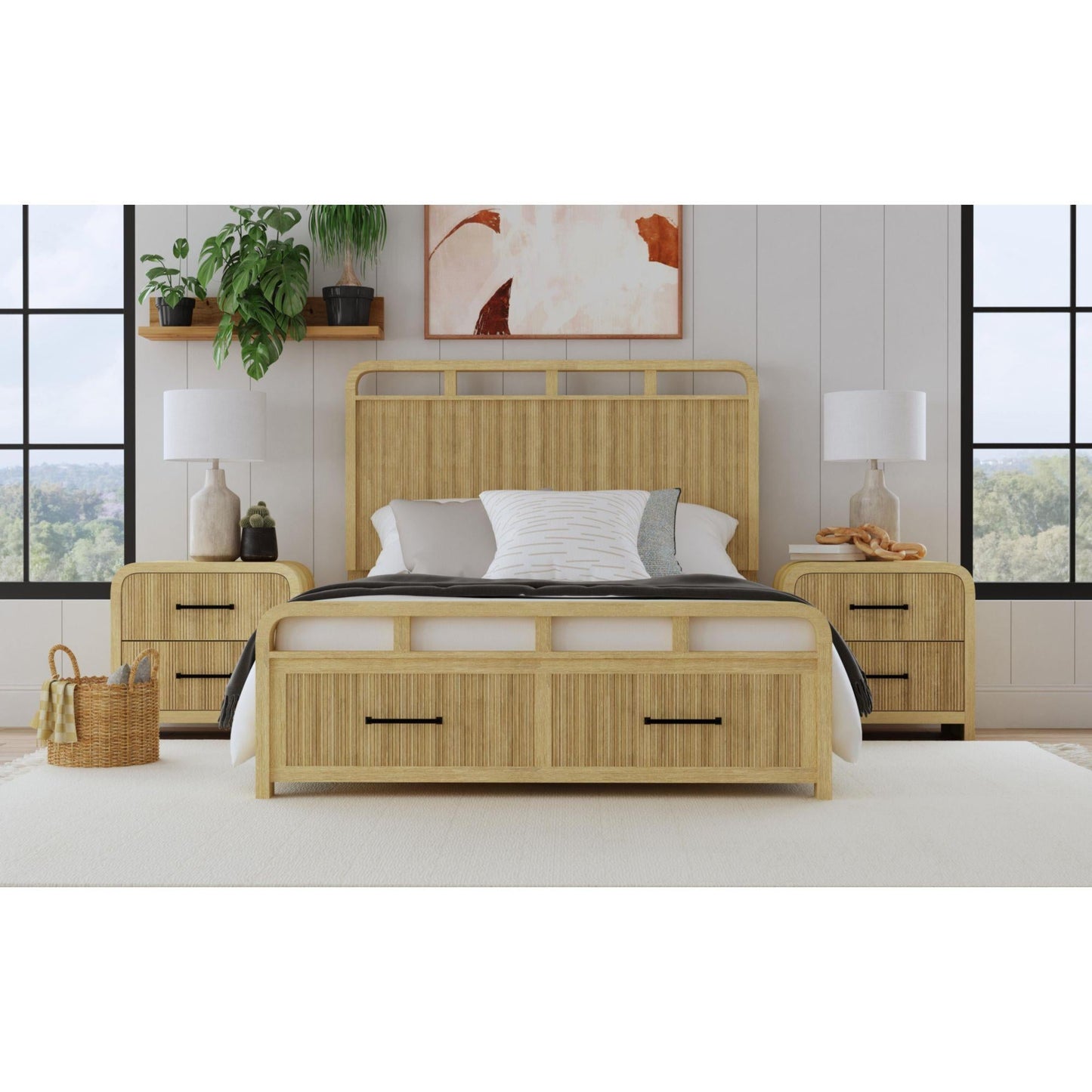 Elements International Ridgemont B - 14440 - 6 - NS2 2 - Drawer Nightstand - American Furniture of Slidell