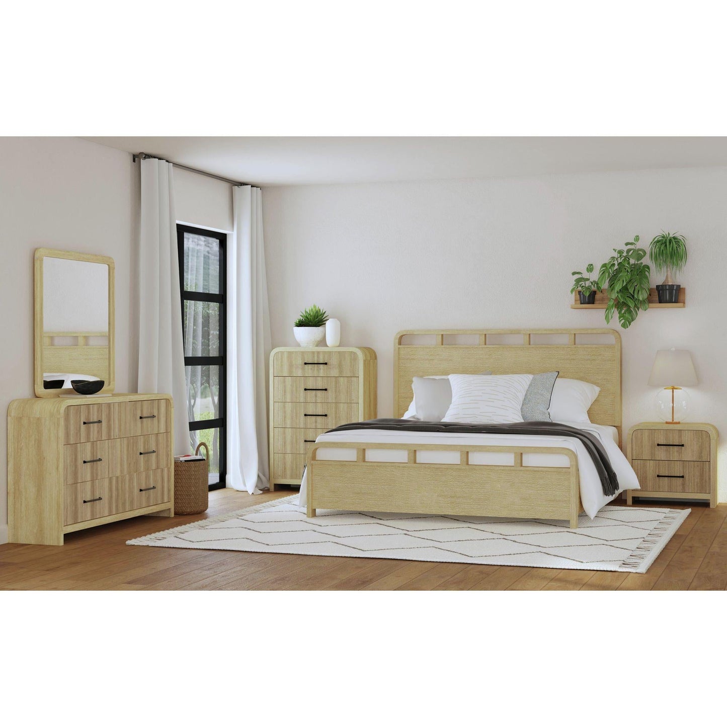 Elements International Ridgemont B - 14440 - 6 - QB Queen Panel Bed - American Furniture of Slidell