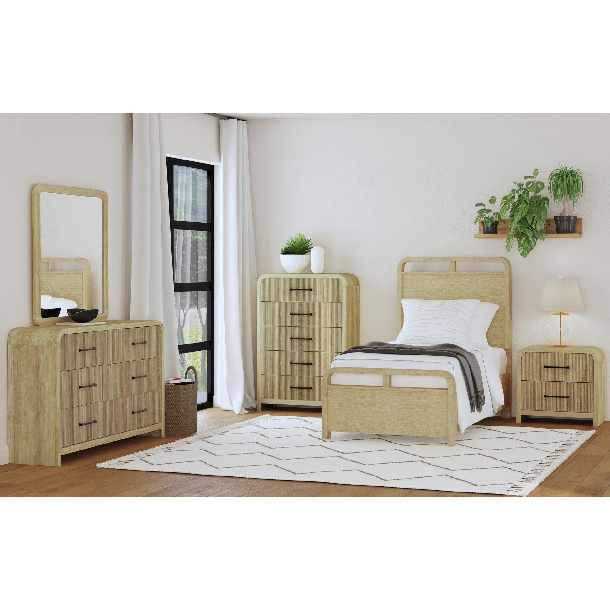 Elements International Ridgemont B - 14440 - 6 - TB Twin Panel Bed - American Furniture of Slidell
