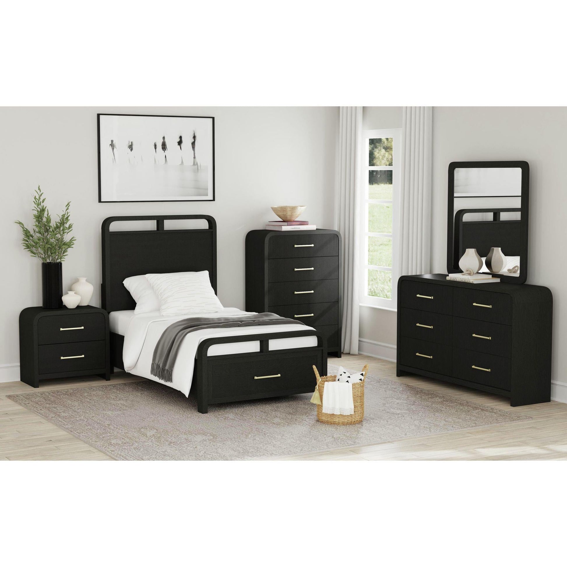 Elements International Ridgemont B - 14440 - 8W - NS2 2 - Drawer Nightstand - American Furniture of Slidell