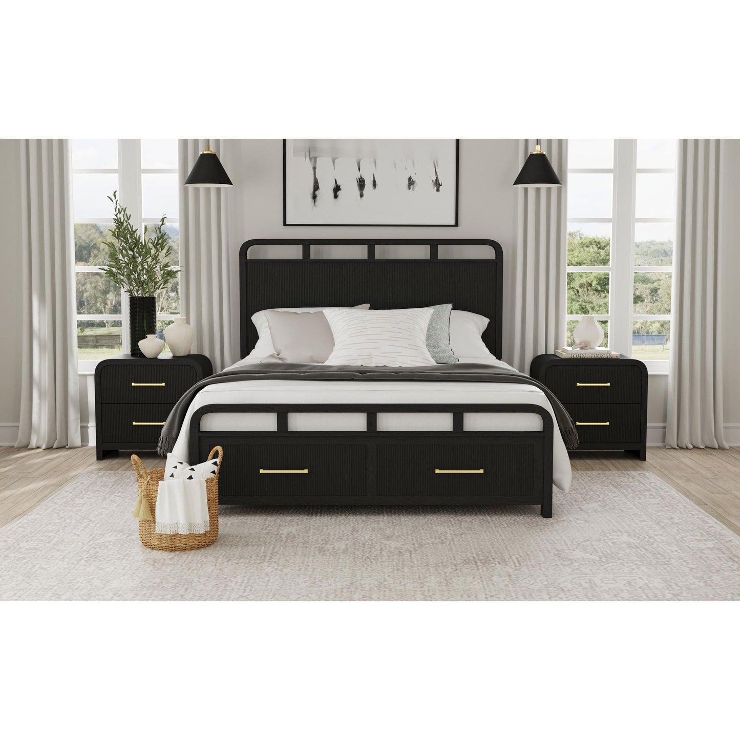 Elements International Ridgemont B - 14440 - 8W - NS2 2 - Drawer Nightstand - American Furniture of Slidell