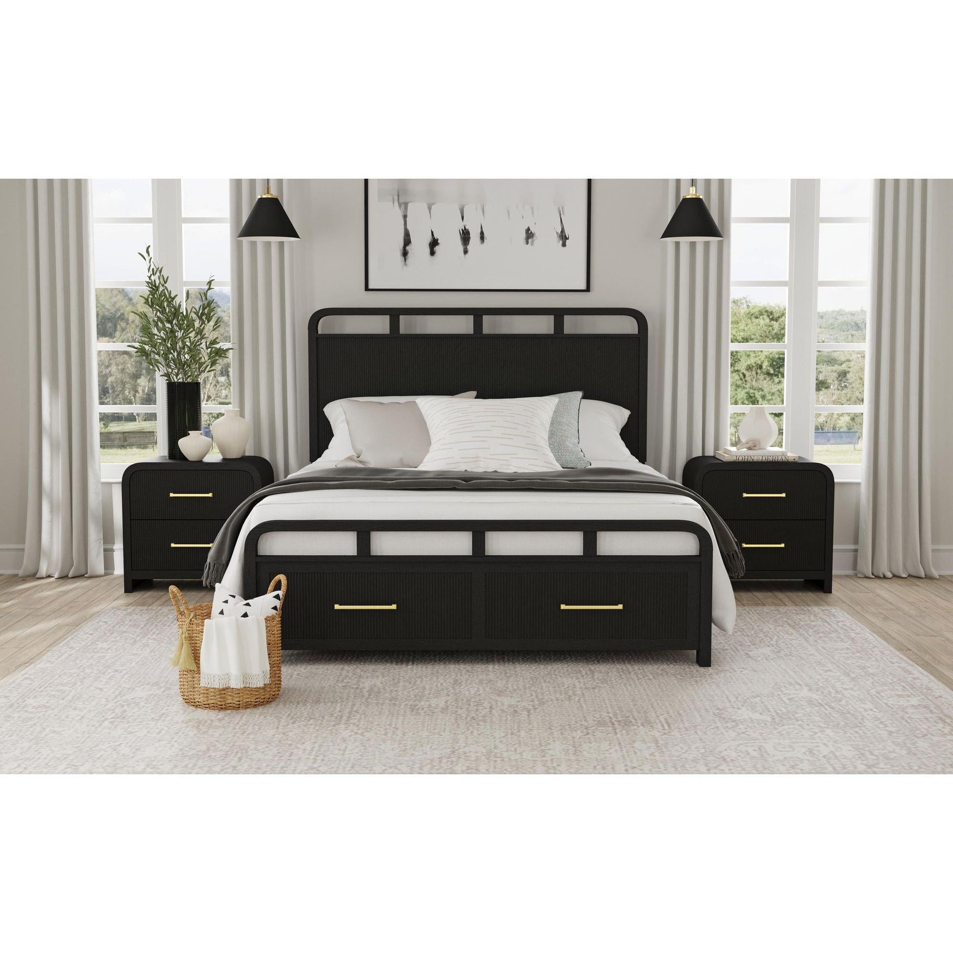Elements International Ridgemont B - 14440 - 8W - NS2 2 - Drawer Nightstand - American Furniture of Slidell