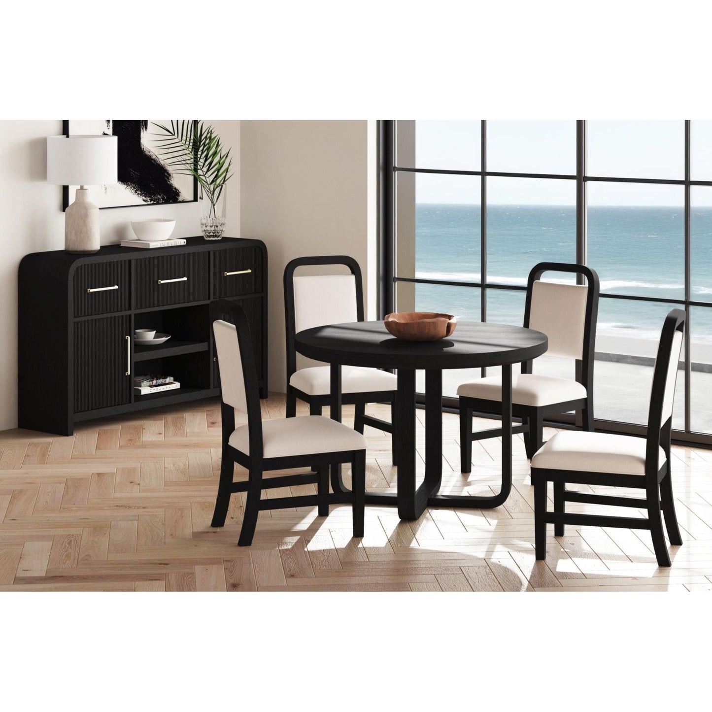 Elements International Ridgemont D - 14440 - 8W - RDT Round Dining Table - American Furniture of Slidell