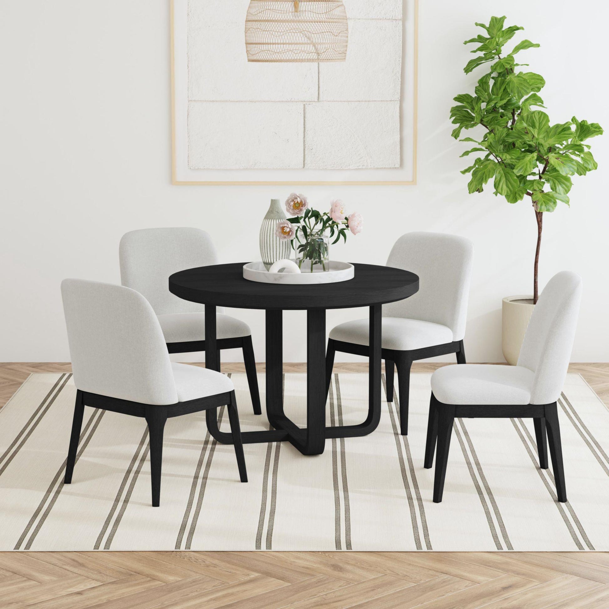 Elements International Ridgemont D - 14440 - 8W - RDT Round Dining Table - American Furniture of Slidell