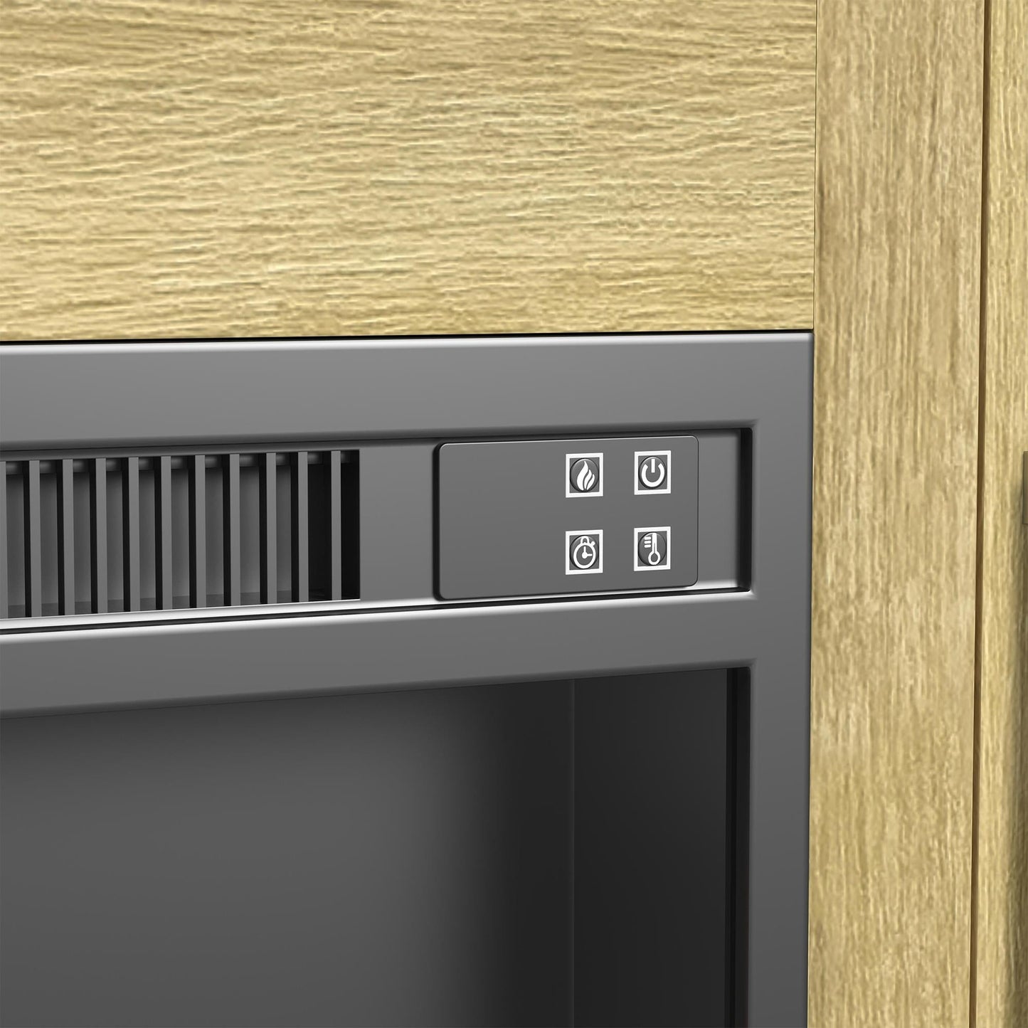 Elements International Ridgemont LA - 14440 - 6 - FP Complete 60" Fireplace Cabinet - American Furniture of Slidell