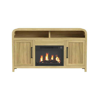 Elements International Ridgemont LA - 14440 - 6 - FP Complete 60" Fireplace Cabinet - American Furniture of Slidell