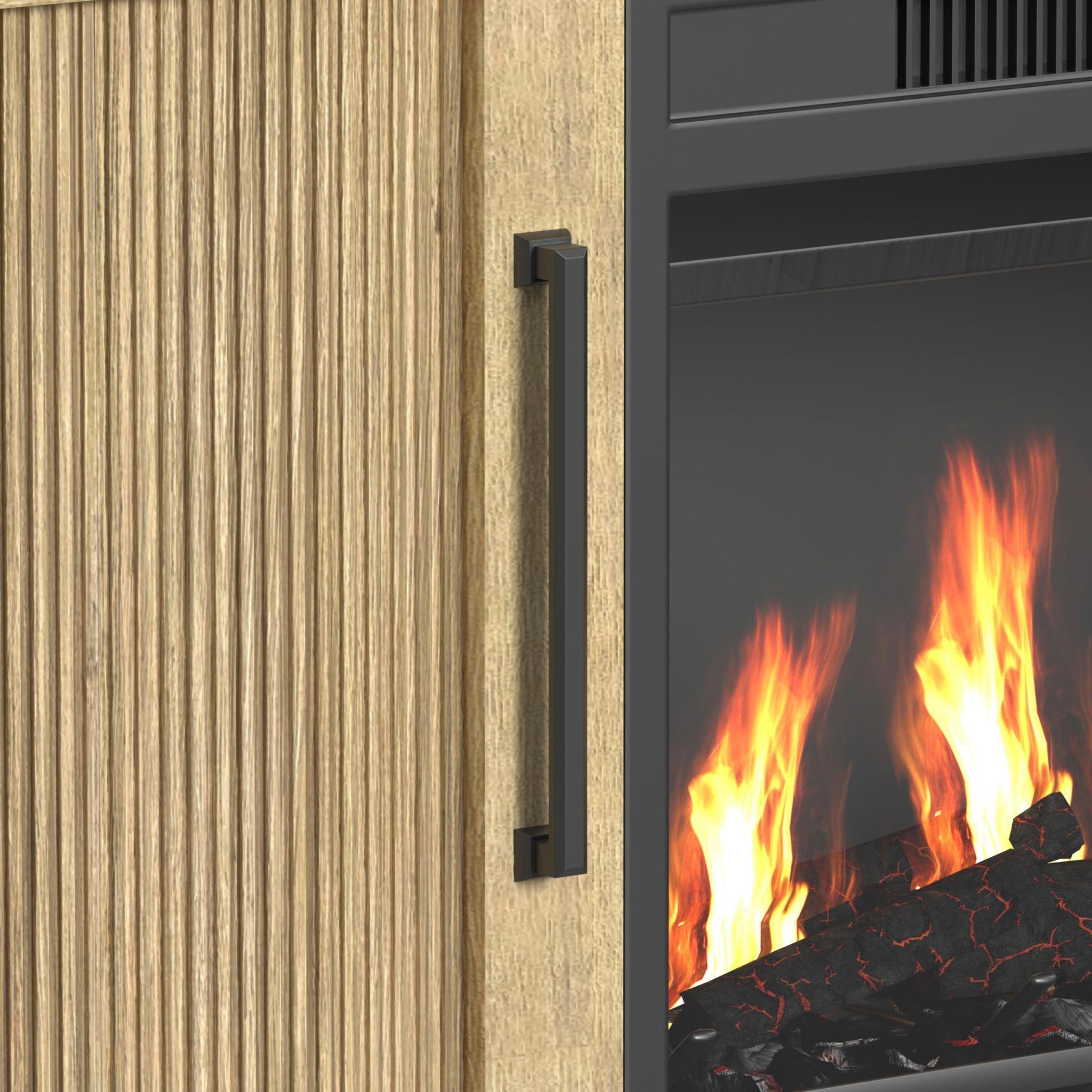 Elements International Ridgemont LA - 14440 - 6 - FP Complete 60" Fireplace Cabinet - American Furniture of Slidell
