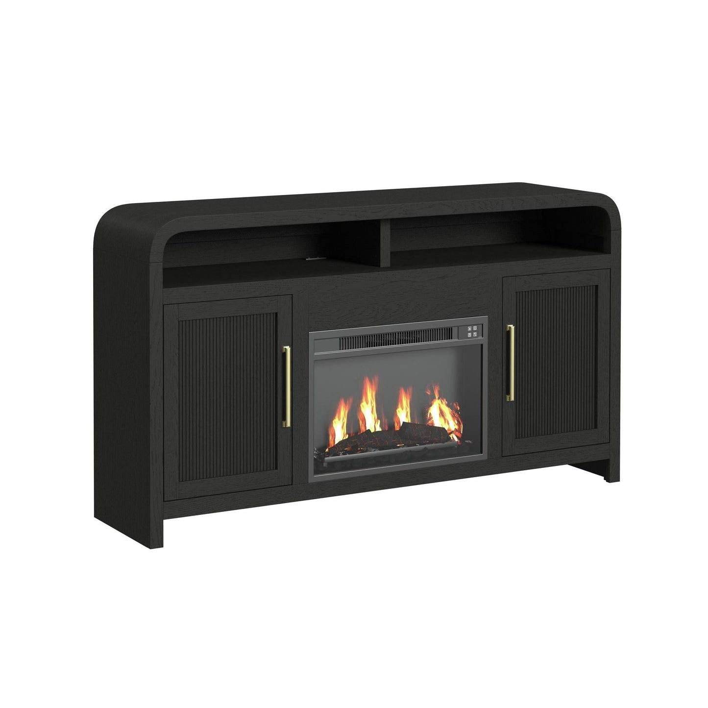 Elements International Ridgemont LA - 14440 - 8W - FP Complete 60" Fireplace Cabinet - American Furniture of Slidell